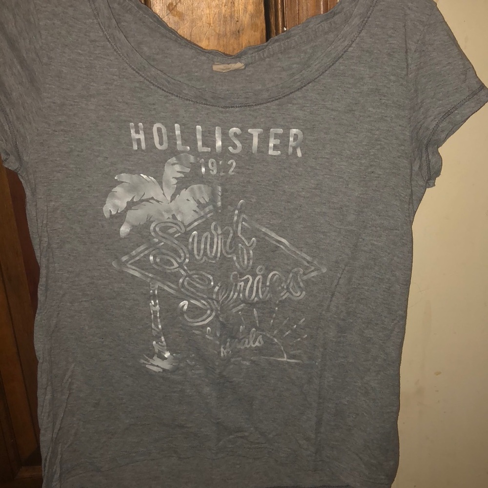 Gray Hollister shirt